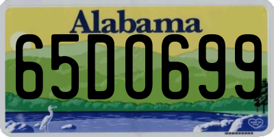 AL license plate 65DO699