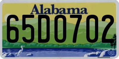 AL license plate 65DO702