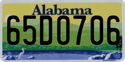 AL license plate 65DO706
