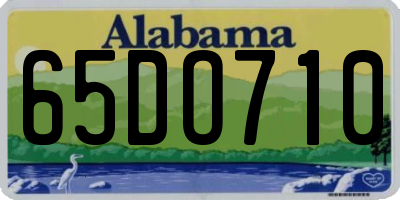 AL license plate 65DO710
