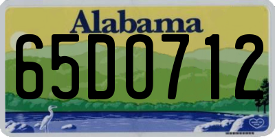 AL license plate 65DO712