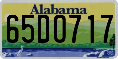AL license plate 65DO717