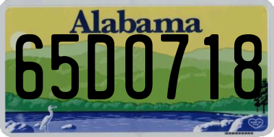 AL license plate 65DO718