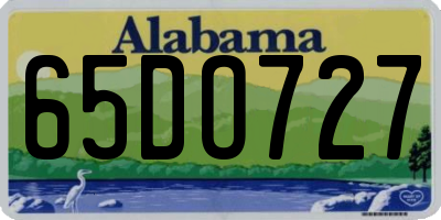 AL license plate 65DO727