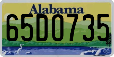 AL license plate 65DO735