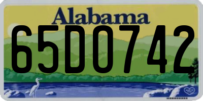AL license plate 65DO742