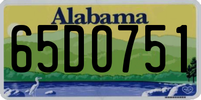 AL license plate 65DO751