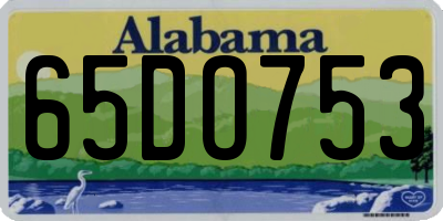 AL license plate 65DO753