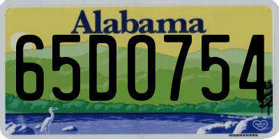 AL license plate 65DO754