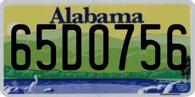 AL license plate 65DO756