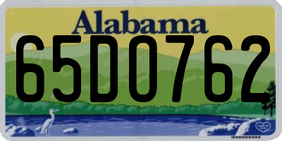 AL license plate 65DO762