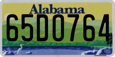 AL license plate 65DO764