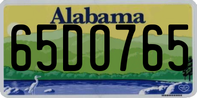 AL license plate 65DO765