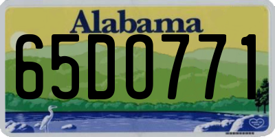 AL license plate 65DO771