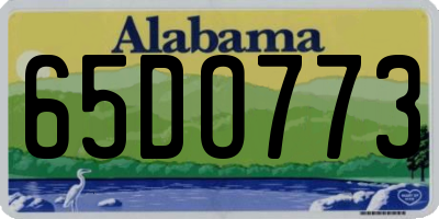 AL license plate 65DO773