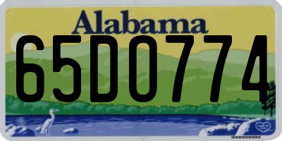 AL license plate 65DO774