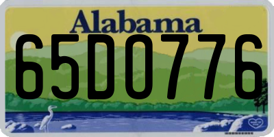 AL license plate 65DO776