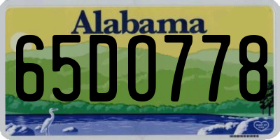 AL license plate 65DO778