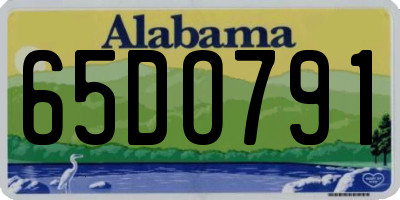 AL license plate 65DO791