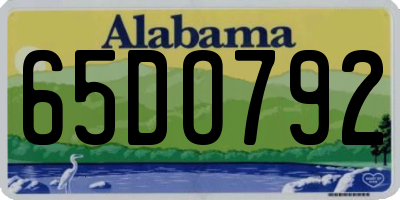 AL license plate 65DO792