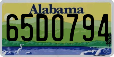 AL license plate 65DO794