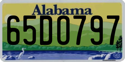 AL license plate 65DO797