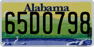 AL license plate 65DO798
