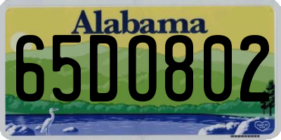 AL license plate 65DO802