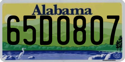 AL license plate 65DO807