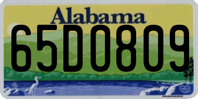 AL license plate 65DO809