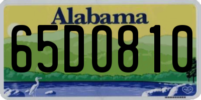AL license plate 65DO810