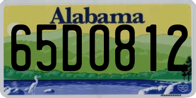 AL license plate 65DO812