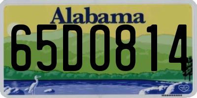 AL license plate 65DO814