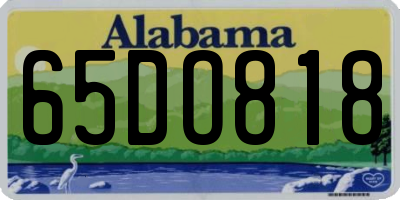 AL license plate 65DO818