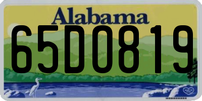 AL license plate 65DO819
