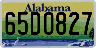AL license plate 65DO827