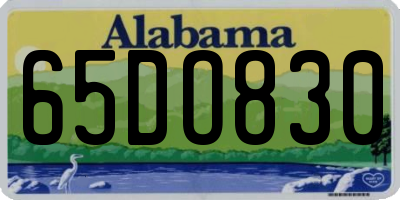 AL license plate 65DO830