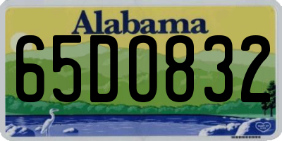 AL license plate 65DO832
