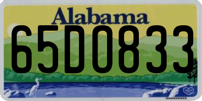 AL license plate 65DO833