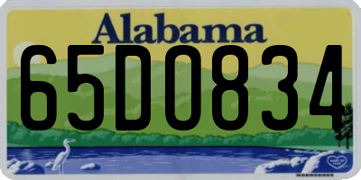 AL license plate 65DO834