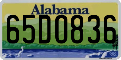 AL license plate 65DO836
