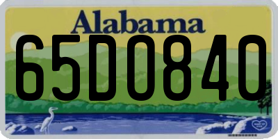AL license plate 65DO840