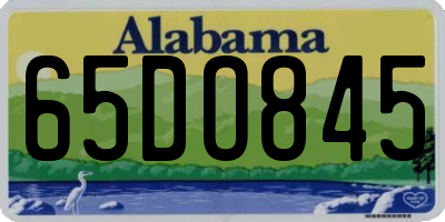 AL license plate 65DO845