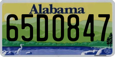 AL license plate 65DO847