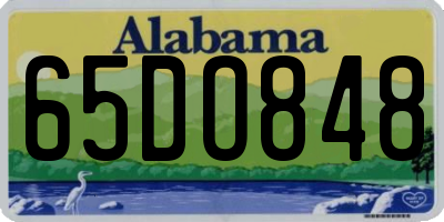AL license plate 65DO848