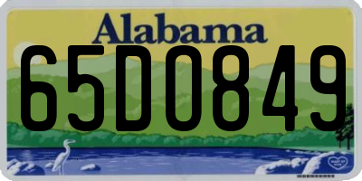 AL license plate 65DO849