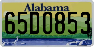 AL license plate 65DO853