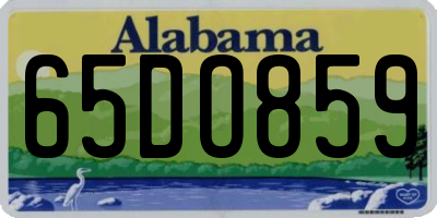 AL license plate 65DO859