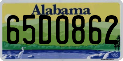 AL license plate 65DO862