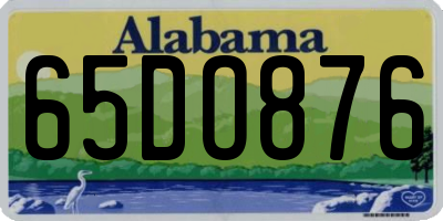 AL license plate 65DO876